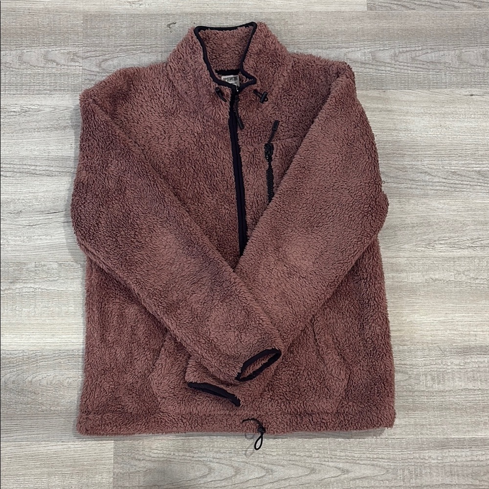 PINK Victoria's Secret Mauve Sherpa Jacket